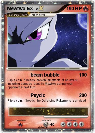 Pokemon Mewtwo EX