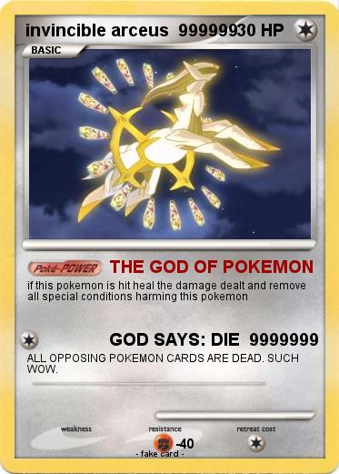 Pokemon invincible arceus  999999