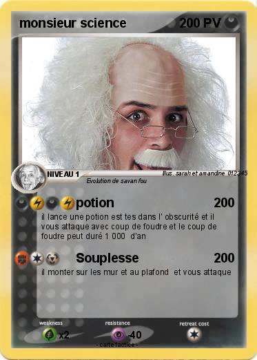 Pokemon monsieur science
