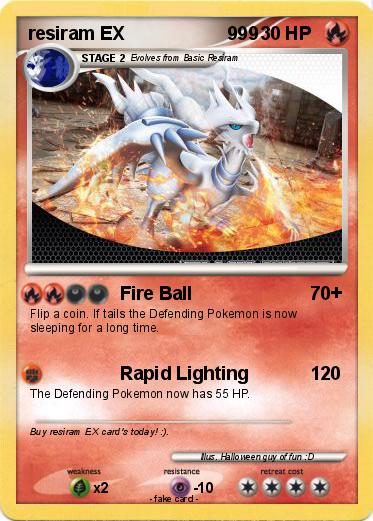Pokemon resiram EX                    999