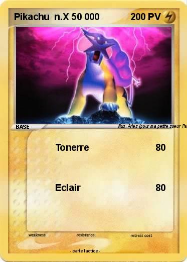 Pokemon Pikachu  n.X 50 000