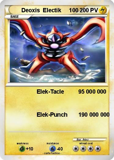 Pokemon Deoxis  Electik     100