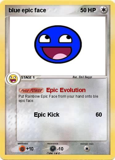 Pokemon blue epic face