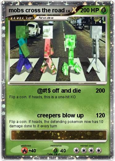 Pokemon mobs cross the road