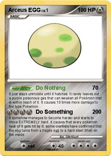 Pokemon Arceus EGG
