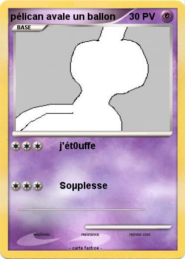 Pokemon pélican avale un ballon