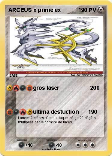 Pokemon ARCEUS x prime ex