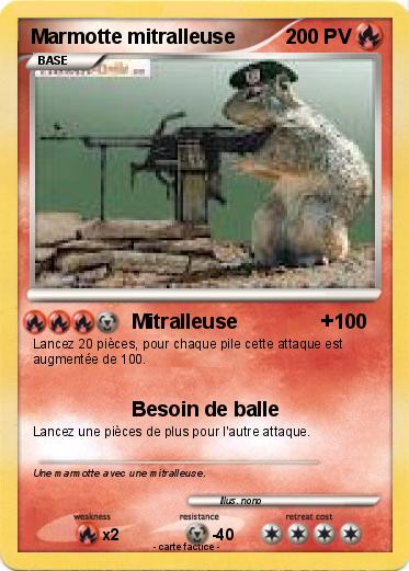 Pokemon Marmotte mitralleuse