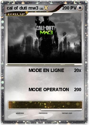 Pokemon cal of duti mw3