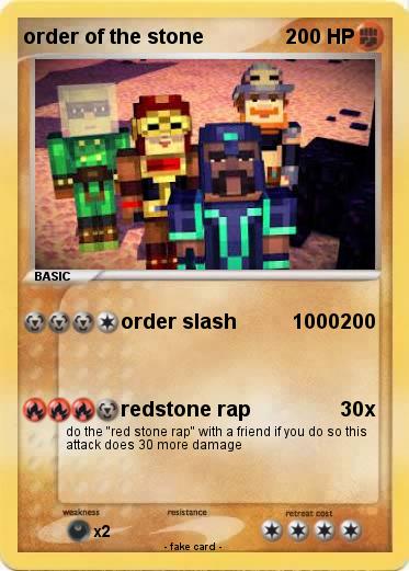 Pokemon order of the stone