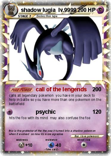 Pokemon shadow lugia  lv.9999