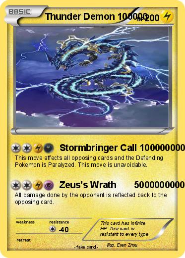 Pokemon Thunder Demon 100000