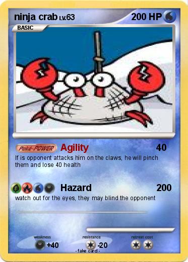 Pokemon ninja crab