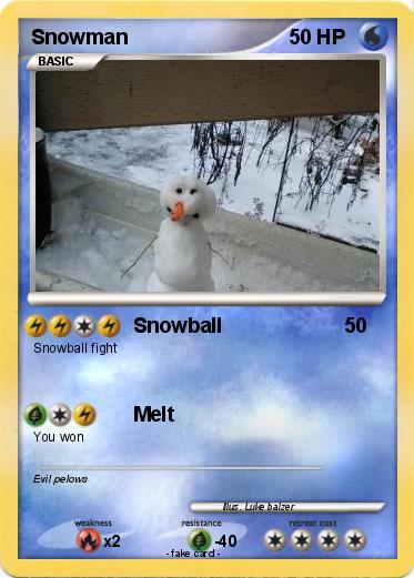 Pokemon Snowman