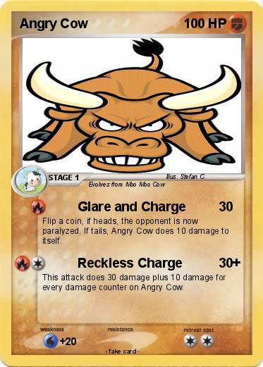 Pokemon Angry Cow