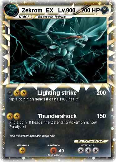 Pokemon Zekrom  EX   Lv.900