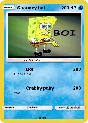 Pokemon Spongey boi