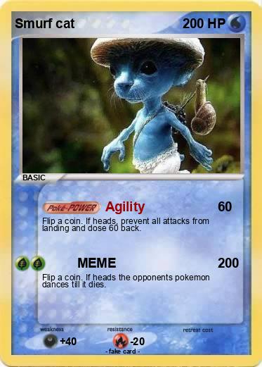 Pokemon Smurf cat