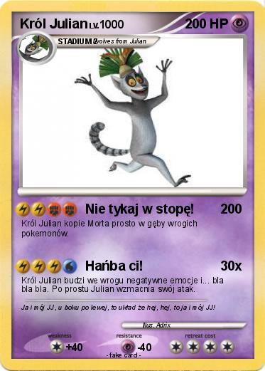 Pokemon Król Julian