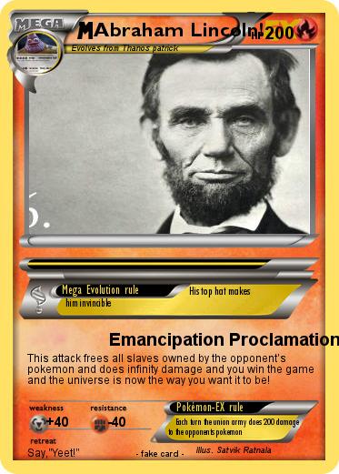 Pokemon Abraham Lincoln!