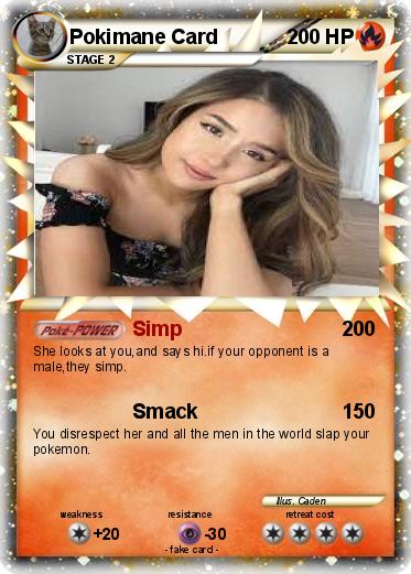 Pokemon Pokimane Card