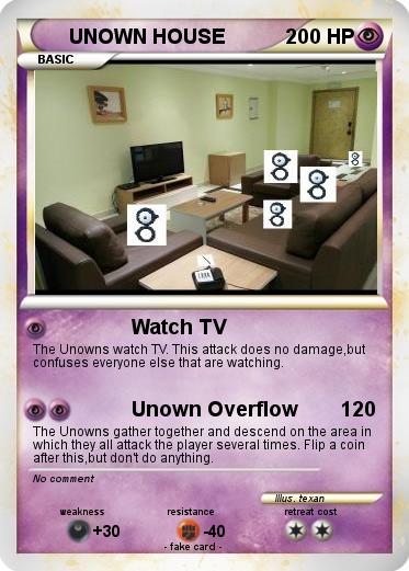 Pokemon UNOWN HOUSE