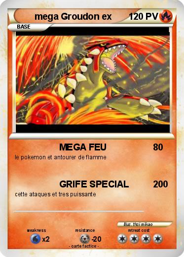 Pokemon mega Groudon ex