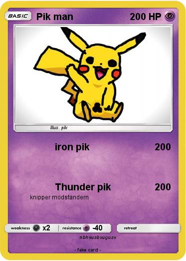 Pokemon Pik man