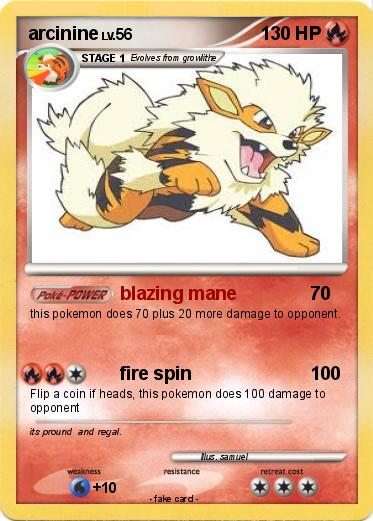 Pokemon arcinine