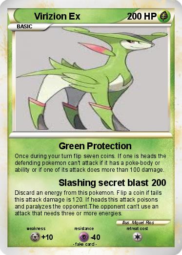 Pokemon Virizion Ex