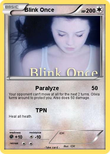 Pokemon Blink Once