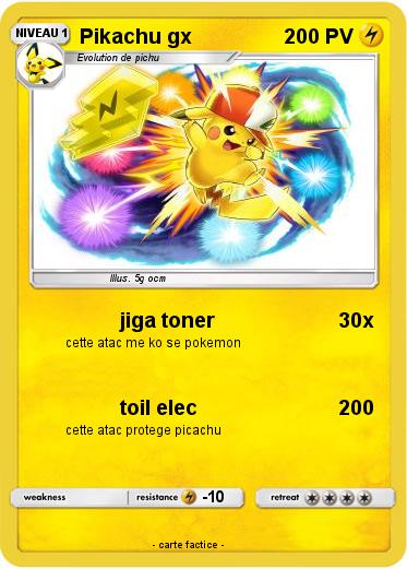 Pokemon Pikachu gx