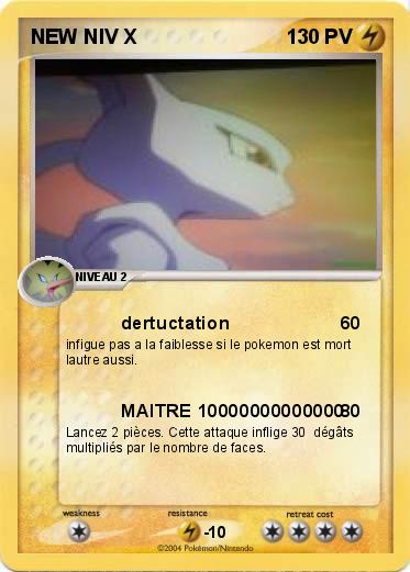 Pokemon NEW NIV X