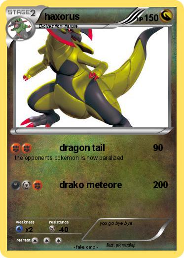 Pokemon haxorus