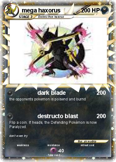 Pokemon mega haxorus