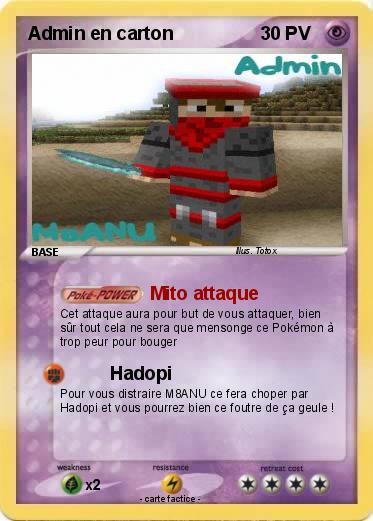 Pokemon Admin en carton