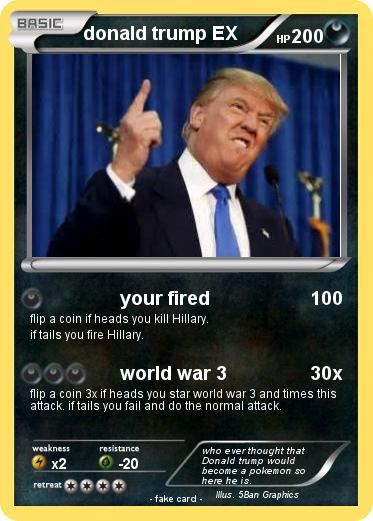 Pokemon donald trump EX