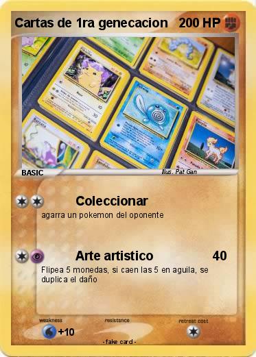 Pokemon Cartas de 1ra genecacion