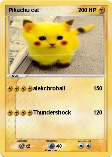Pokemon Pikachu cat