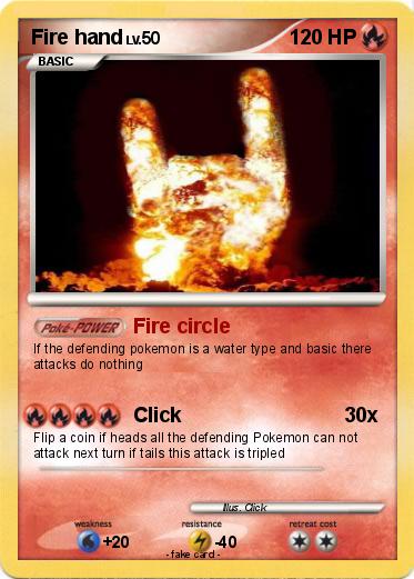 Pokemon Fire hand