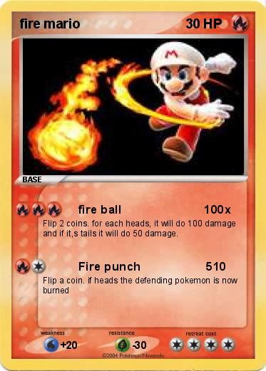 Pokemon fire mario