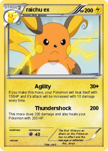 Pokemon raichu ex
