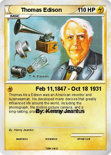 Pokemon Thomas Edison