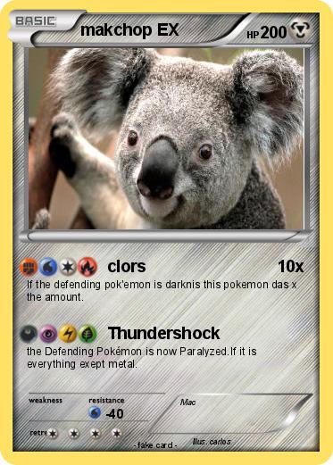 Pokemon makchop EX