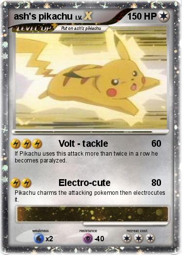 Pokemon ash's pikachu