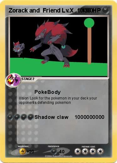 Pokemon Zorack and  Friend Lv.X  10000