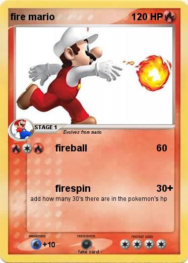 Pokemon fire mario