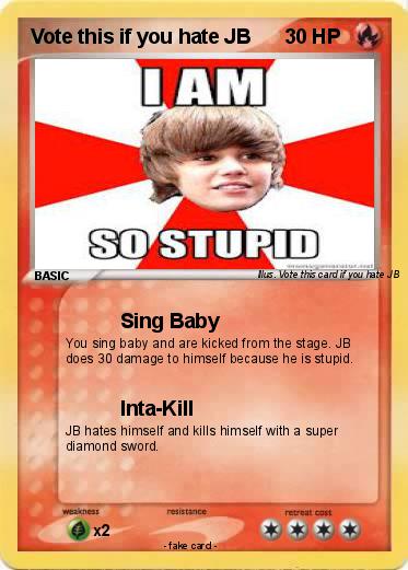 Pokemon Vote this if you hate JB