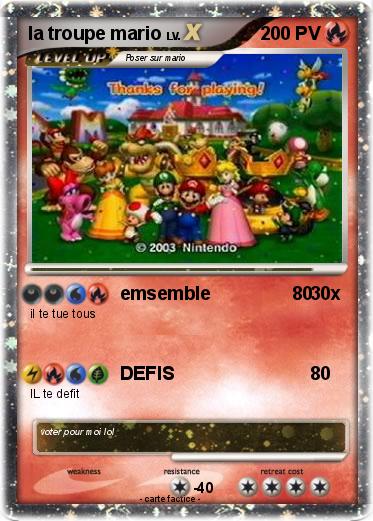 Pokemon la troupe mario