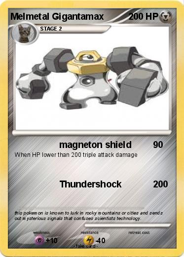 Pokemon Melmetal Gigantamax